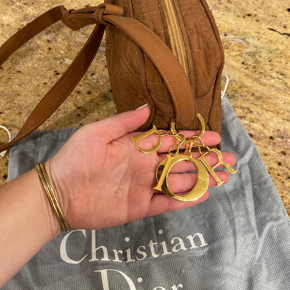 Vintage brown soft christan dior purse